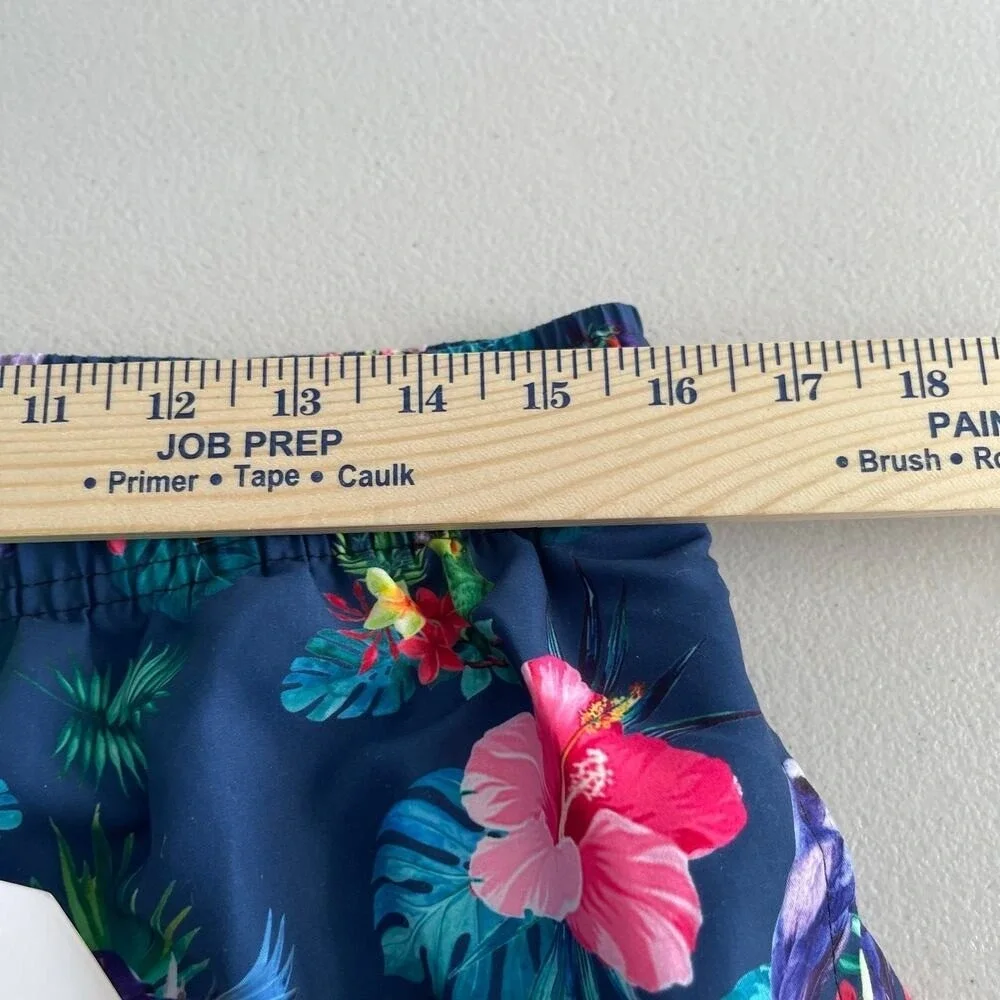 Vacancy Co Swim Trunks US L / EUR XL Navy‎ Bird Tropical Hawaiian 6